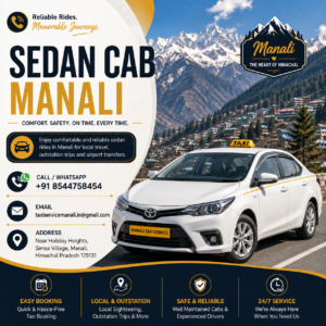 sedan cab manali