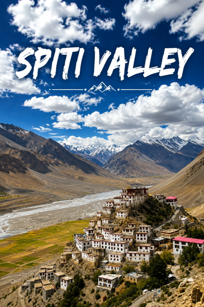 spiti valley himachal pradesh cold desert mountains monasteries scenic view