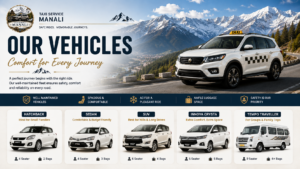 Manali taxi service vehicles